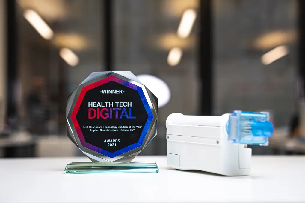 Applied Nanodetectors wins Health Tech Digital Award